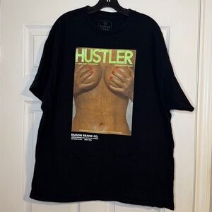 Black Graphic Tee Hustler B👀Bs